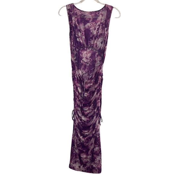 New Free People Take Me Away Midi Purple Dress Women’s Size Medium - Picture 7 of 9